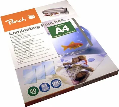 Produktbild von Peach PP580-02, Transparent, Glänzend, A4, 0,8 mm, 100 Stück(e)
