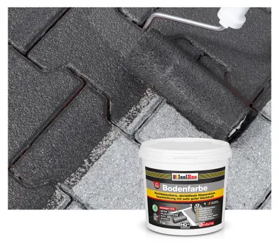 Produktbild von Isolbau Bodenfarbe Anthrazit 7 kg Betonfarbe Bodenbeschichtung wasserfest innen außen