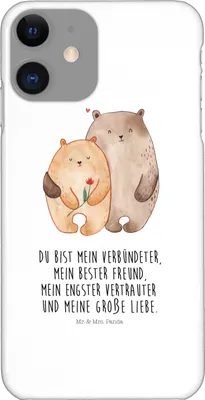 Produktbild von Mr. & Mrs. Panda Iphone 11 Handyhülle Bären Liebe - Weiß - Geschenk, Verliebt, Cover, Freundin, XS, Umarmen, Verknallt, Hochzeitstag, Hülle, Verheiratet, Kuscheln