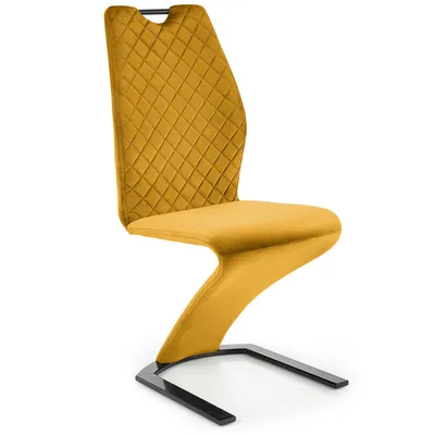 Obrázek produktu pro Halmar Jídelní židle K442 - hořčicová / černá