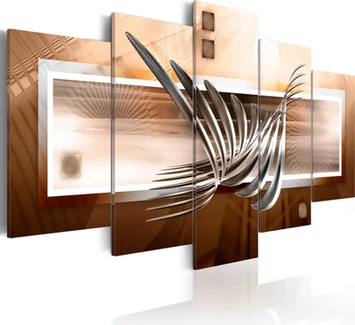 Produktbild von Modernes Wandbild a-A-0011-b-n (150x75) - 5 Teilig Bilder Fotografie auf Vlies Leinwand Foto Bild Dekoration Wand Bilder Kunstdruck Abstrakt