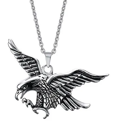 Produktbild von Adler Halskette aus Silber für Herren KP21232