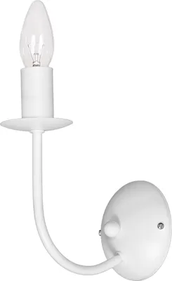Zdjęcie produktu dla Kinkiet ścienny świecznikowy biały Globe 1xE14 15W Luminex
