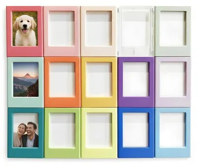Obrázok produktu pre Sada 15 magnetických rámikov na fotografie, vhodné na chladničku