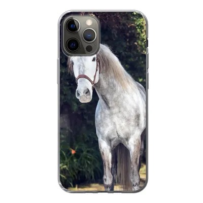 Produktbild von MuchoWow® Handyhülle Schutzhülle Hülle für iPhone 13 Pro Pferd - Halfter - Natur Silikon Softcase Handy Hülle - Handy-Tasche