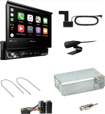 Produktbild von Pioneer AVH-Z7200DAB Bluetooth CD USB Einbauset für Dacia Logan Sandero bis 2011