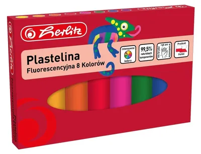 Image de Plasticine fluorescente 8 couleurs