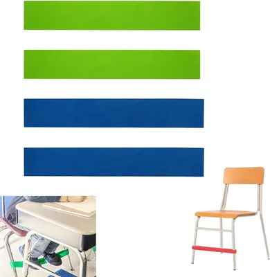Produktbild von 4 Stück Dehnbare Stuhlbänder, Stuhlzappelbänder, Flexible Sitzgurte, Federnde Gurte für Stühle,Schreibtisch, Yoga