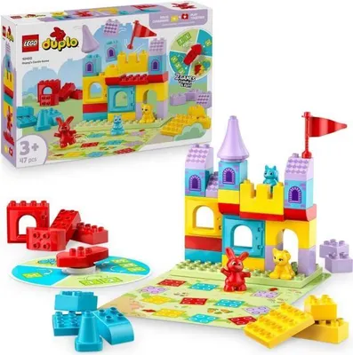 Produktbild von LEGO DUPLO Hopsy Schloss Spielset, 10450, Bauspielzeug ab 3 Jahren, mit 3 Tierfiguren, 47 Teile