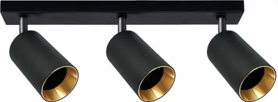Immagine prodotto di Applique MARIBEL nero e oro, 3xGU10x10W, alluminio, dimensioni: 16,8x38x6 cm, IP20, Polux