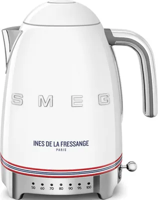 Image de Bouilloire électrique 1.7l 2400w blanc - Smeg - KLF04IDFEU -