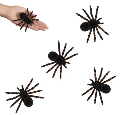 Produktbild von Spinnen aus Kunststoff ( 4 Stück )