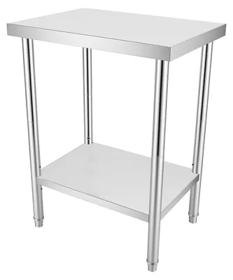 Productafbeelding van RVS werkblad met onderblad voor keuken en horeca