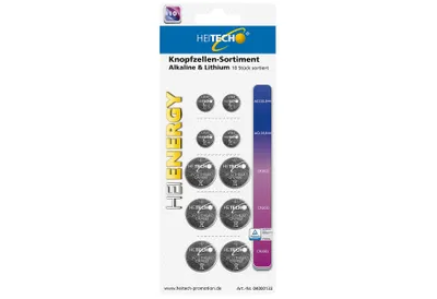 Produktbild von Heitech Knopfzellen-Sortiment 10 Stück