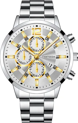 Produktbild von Sportlich-elegante Herrenuhr FE-12046 in Silber/Gold KP12046