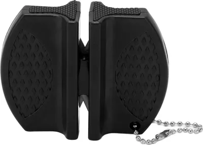 Produktbild von Tragbarer Mini Messerschärfer, doppelseitig schwarz, für Küchen‑ & Outdoormesser, praktisches Taschen‑Zubehör