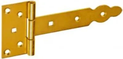 Produktbild von Kreuzgehänge mit vernietetem Stift 150/50x85mm gelb verzinkt Torband Türbander