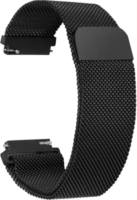 Produktbild von Edelstahlarmband mit Magnetverschluss schwarz (22 mm)