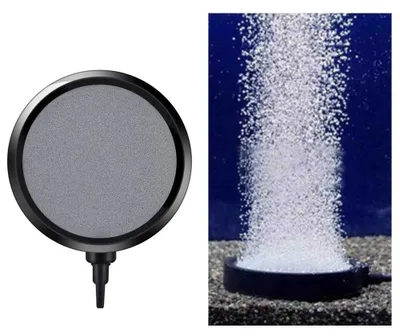 Productafbeelding van Aquarium Luchtsteen Belschijf 10,7 cm voor Vijver en Hydrocultuur