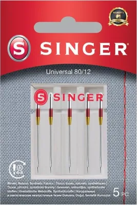 Produktbild von Singer Universal Needle 80/12 5PK for Woven Fabrics 7393033107352