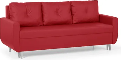 Produktbild von 3-Sitzer-Sofa mit Schlaffunktion ROT - Rot