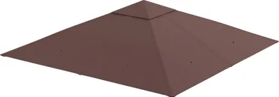 Produktbild von Ersatzdach fš¹r Gartenpavillon, Polyester, 2,98 x 2,98 m, Kaffee