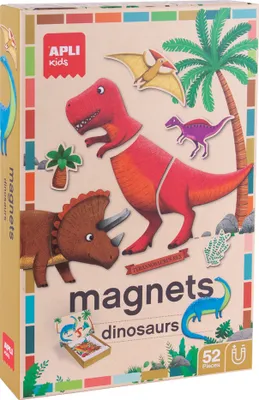 Produktbild von agipa Magnetspeil "Dinosaurier" 52 Magnets mit Magnetbühne