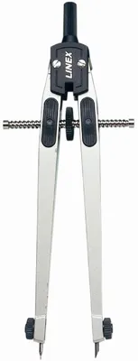 Produktbild von Schnellverstellzirkel 17cm + Minen silber Packung mit 5 Stück