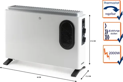 Produktbild von Konvektorheizkörper 2000 w weiß Domo DO7351CH