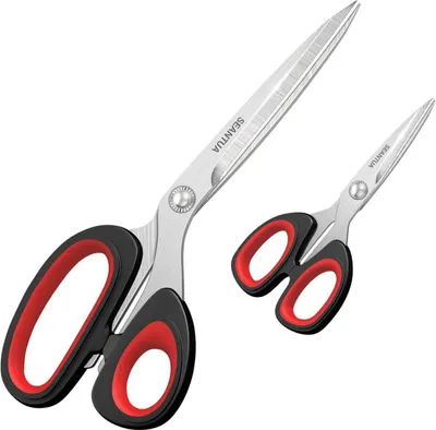 Image de Set de ciseaux à tissu de haute qualité 23cm 13cm Acier inoxydable Poignée ergonomique