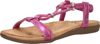 Image de SUB55 Comfortabel  Sandalen Plat - Fuchsia - Maat 42