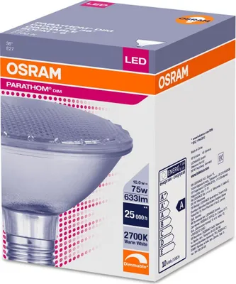 Produktbild von OSRAM LED Refl PAR30 E27 36° 10W 2700K 633lm dimm