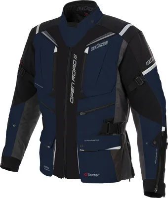 Produktbild von Büse Open Road III wasserdichte Motorrad Textiljacke, blau/schwarz, 62
