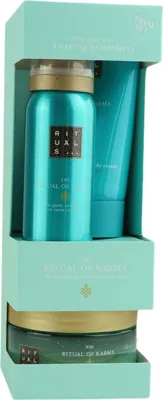 Zdjęcie produktu dla Zestaw Rituals Karma Krem do ciała 70ml/Peeling do ciała 125gr/Pieniący żel pod prysznic 50ml 245 ml