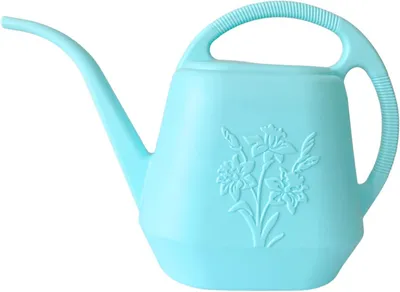 Obrázek produktu pro 4litrová konev – dlouhý výtok – plast – zahrada/pokojové rostliny – sukulenty/květiny – světle modrá