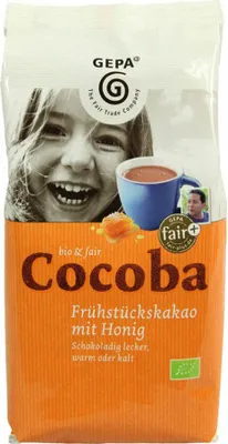 Image de Cocoba - Cacao pour le petit déjeuner avec miel 400g