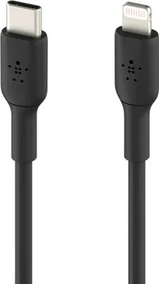 Produktbild von Belkin Lightning/USB-C Kabel  1m PVC, mfi , schwarz