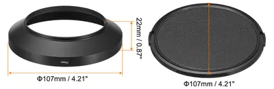 Produktbild von 77mm Sonnenblende Breite Winkel Matte Oberfl?che Antireflektierende Innenhaube mit Kappe und Reinigung Kleider fš¹r Kameraobjektiv Schwarz