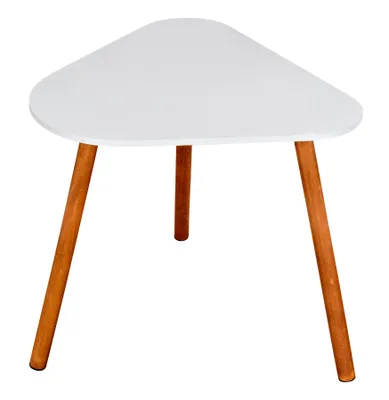 Produktbild von Beistelltisch H40cm Holz Weiß Ablage Couchtisch Holztisch Sofatisch Wohndeko
