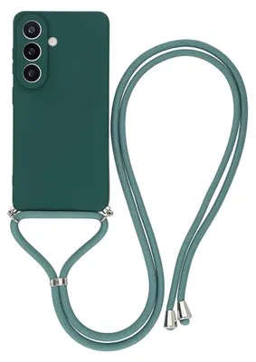 Produktbild von Samsung Galaxy A57 Hülle - Coverup Colour TPU Back Cover mit Handykette - Everglade Green