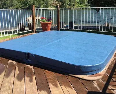 Produktbild von Whirlpool-Abdeckung Outdoor Spa Hot Tub Cover Lifter Poolabdeckung 200x200 cm