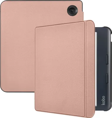 Obrázek produktu pro imoshion Slim Hard Case Sleepcover mit Stand für das Kobo Libra Colour / Tolino Vision Color - Rose Gold