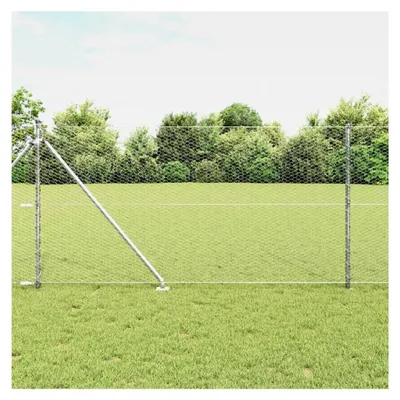 Produktbild von Zaunpfosten Silber 100 x 1,2 m (25 mm Netz) Stahl Gartenzaun für Hundezaun, Weidezaun, Gartenzaun und Hühnerzaun