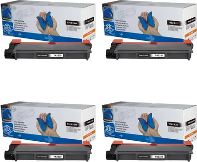 Produktbild von 4x D&C Toner kompatibel mit Brother TN2320 / TN2310