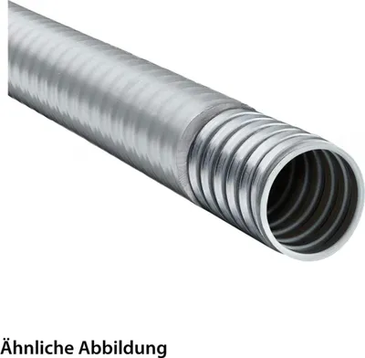 Productafbeelding van FLEXA LIQUID TIGHT-EF metalen beschermingsbuis met schroefdraadafdichting en PVC-mantel, buitendiameter 33,0 mm, binnendiameter 26,5 mm, met ingeklikt profiel