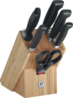 Obrázok produktu pre ZWILLING 35068-002-0, Set nožov/príborov, Nerezová oceľ, Plast, Bamboo, Nerezová oceľ, Čierna