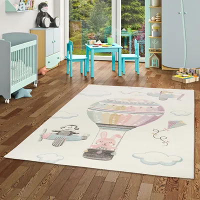 Produktbild von Kinder Teppich Maui Kids Heißluftballon, Größe:80x150 cm