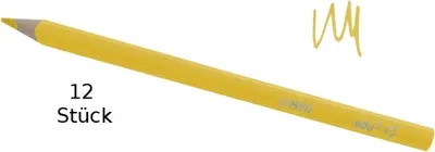 Produktbild von edu3 Jumbo Farbstifte Dreikant 12 Buntstifte gelb