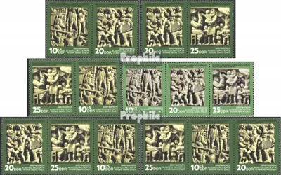 Produktbild von Briefmarken DDR 1974 Mi WZd302-WZd307 (kompl.Ausg.) postfrisch Tag d.Philatelis.