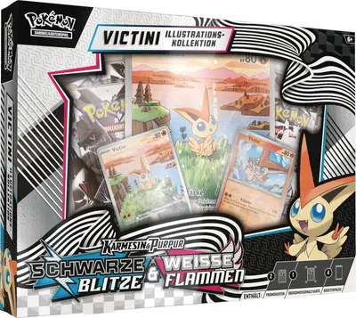 Produktbild von Pokémon Schwarze Blitze & Weiße Flamme Victini Illustrations-Kollektion Deutsch